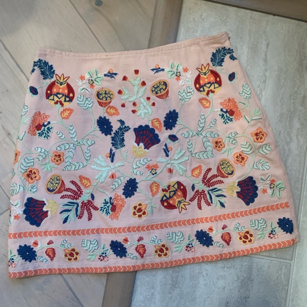 Urban Outifitters embroidered skirt
